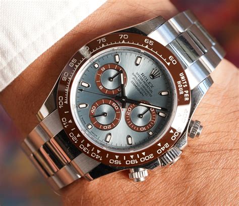 platinum rolex daytona ice blue anniversary collection